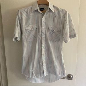 Wrangler Cowboy Cut Snap Up Short Sleeve Collared Shirt